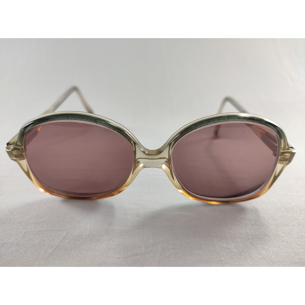 Vintage Logo Paris C. Jane 92002 169 Eyeglasses Frame Italy 50-16-135 Amber